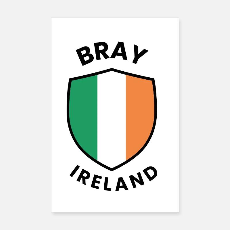 Fierté du Bouclier d’Irlande de Bray Poster 20 x 30 cm