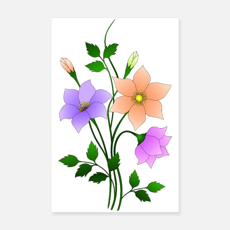 Fleur Poster 20 x 30 cm