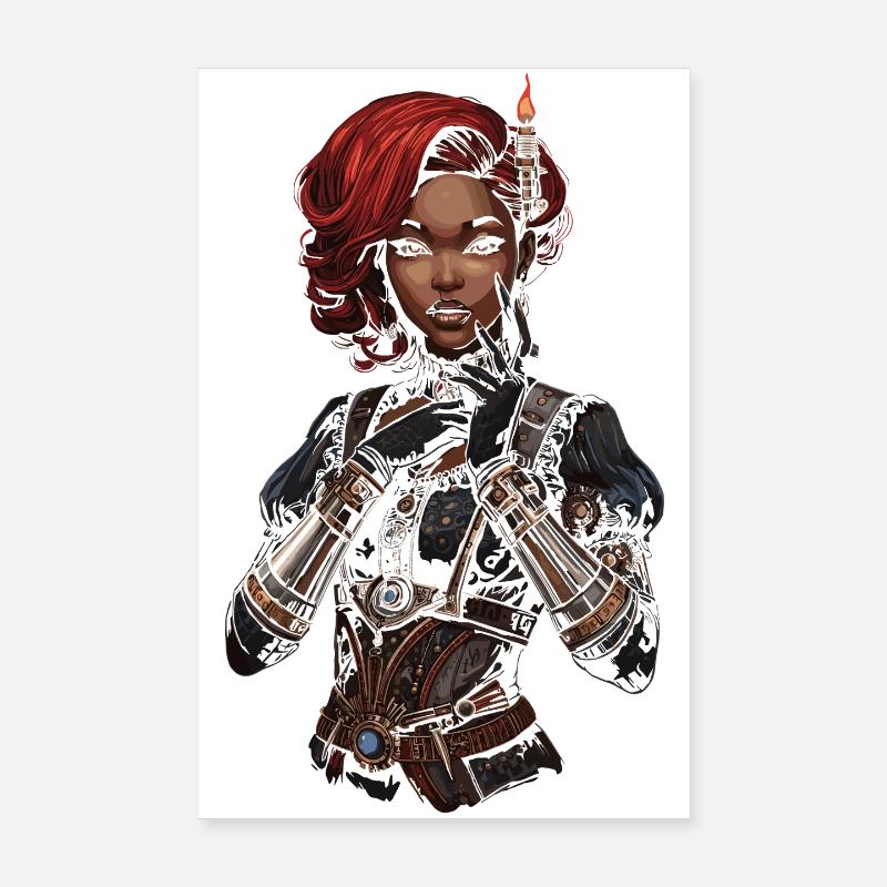 Femmes Steampunk Magnifiques Steampunk Poster 20 x 30 cm