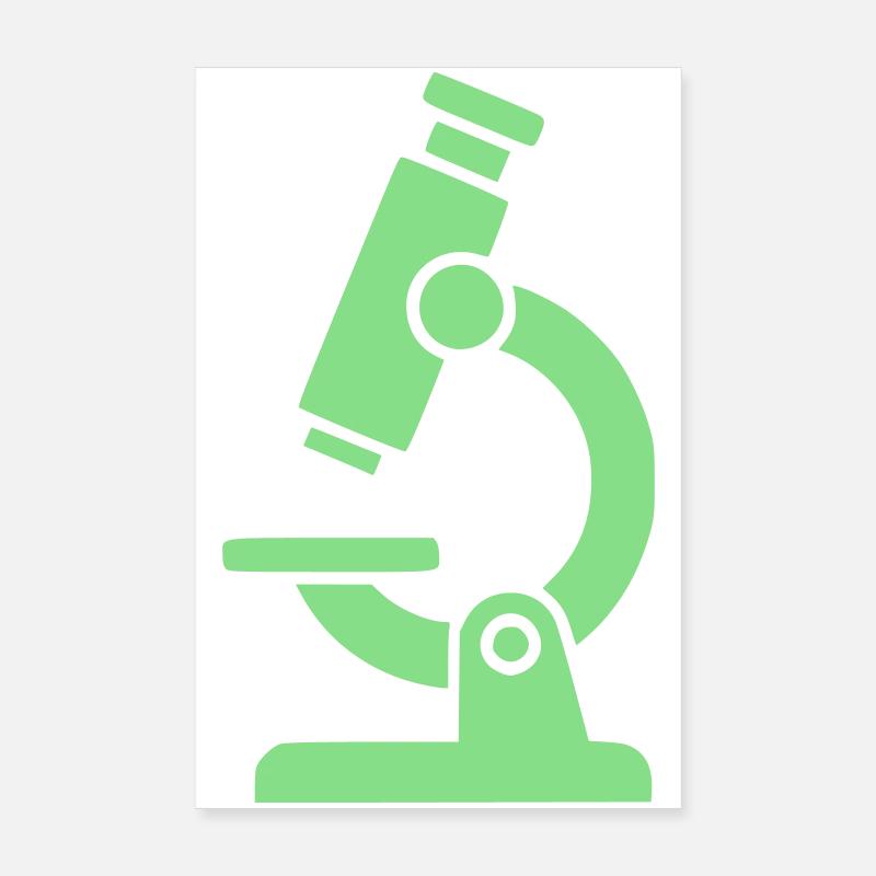 Icône de microscope Modern Poster 20 x 30 cm
