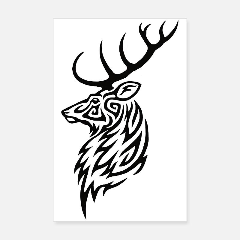 cerf Poster 20 x 30 cm