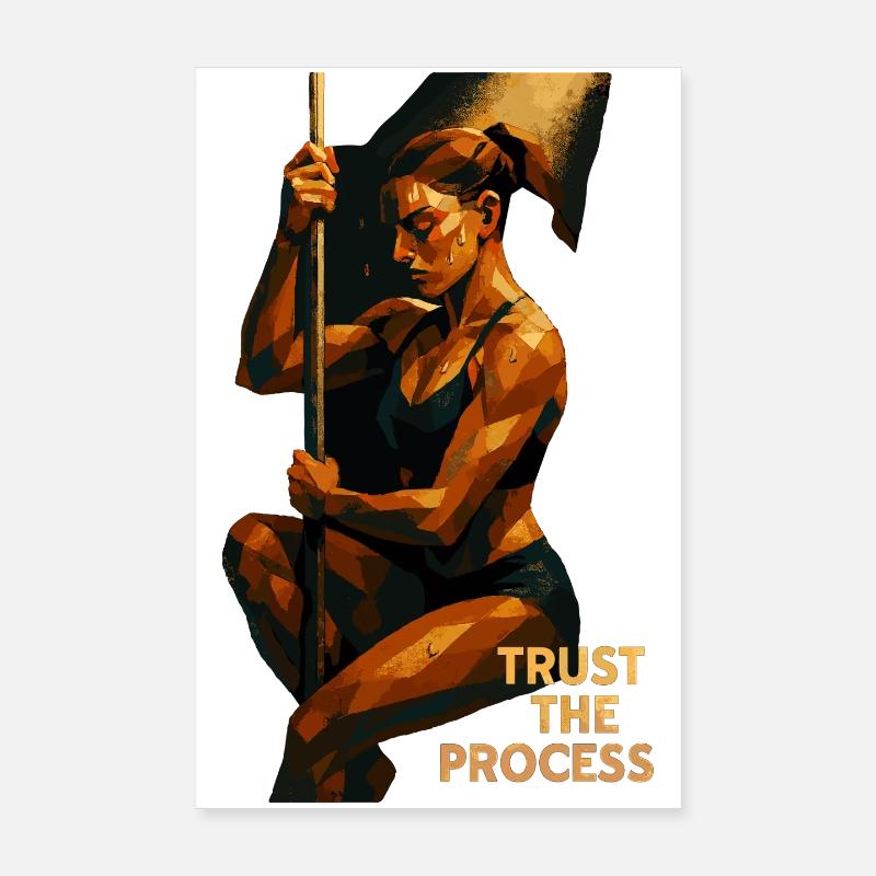 Pole Dance : Faites confiance au processus – Concentration & Puissance Poster 20 x 30 cm