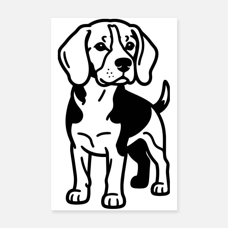 Le chien beagle Poster 20 x 30 cm