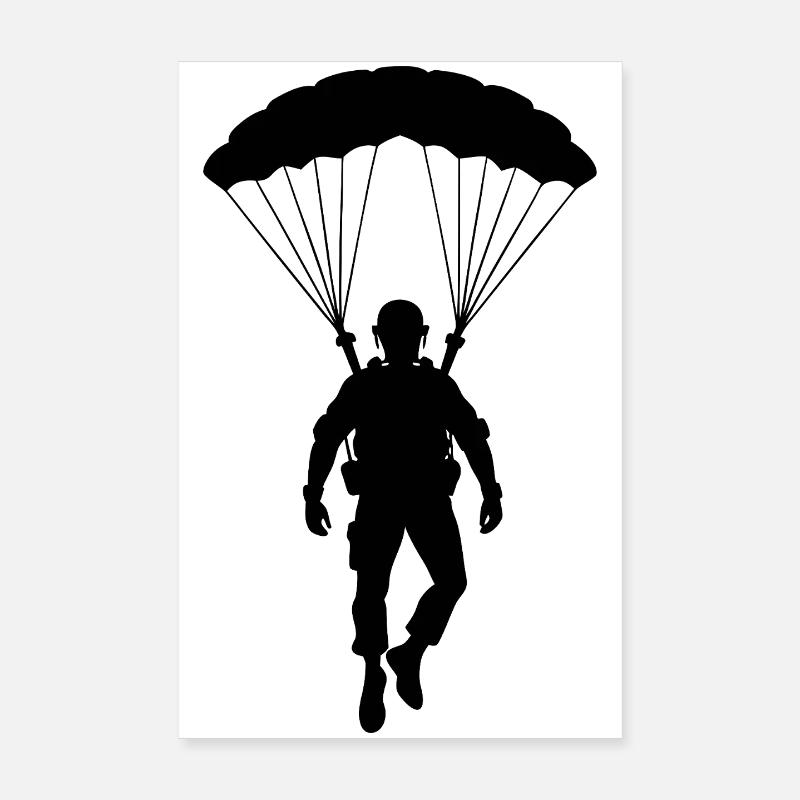 Parachutiste Poster 20 x 30 cm