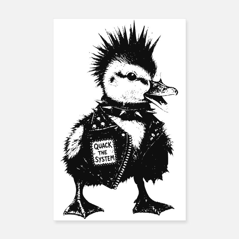 Caneton Punk Poster 20 x 30 cm