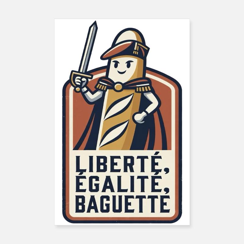 La baguette patriote 🇫🇷 Poster 20 x 30 cm