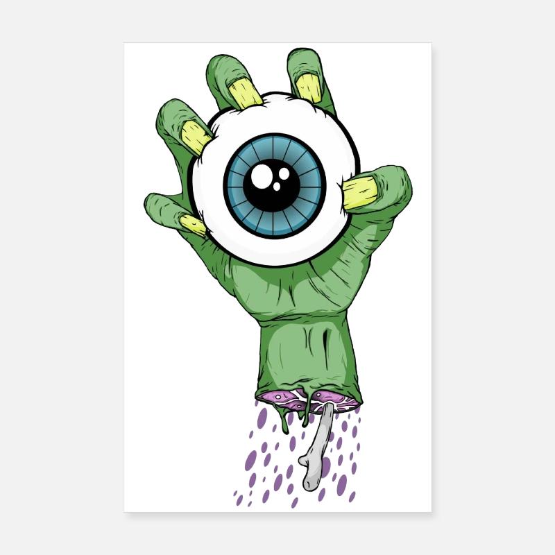 Zombie eye Poster 8" x 12" (20x30 cm)