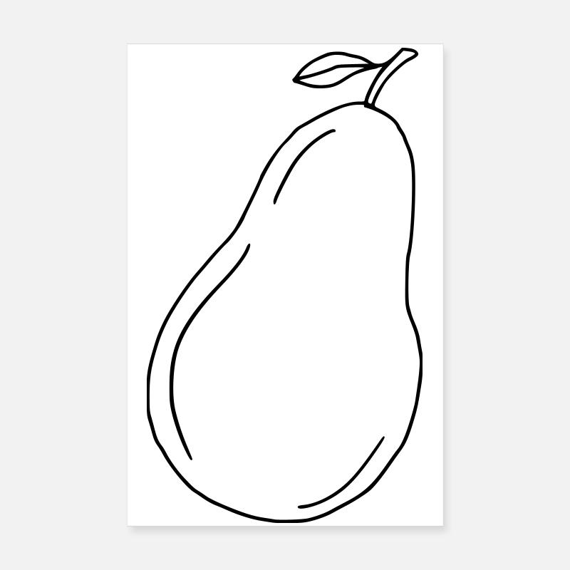 Birne Poster 20x30 cm