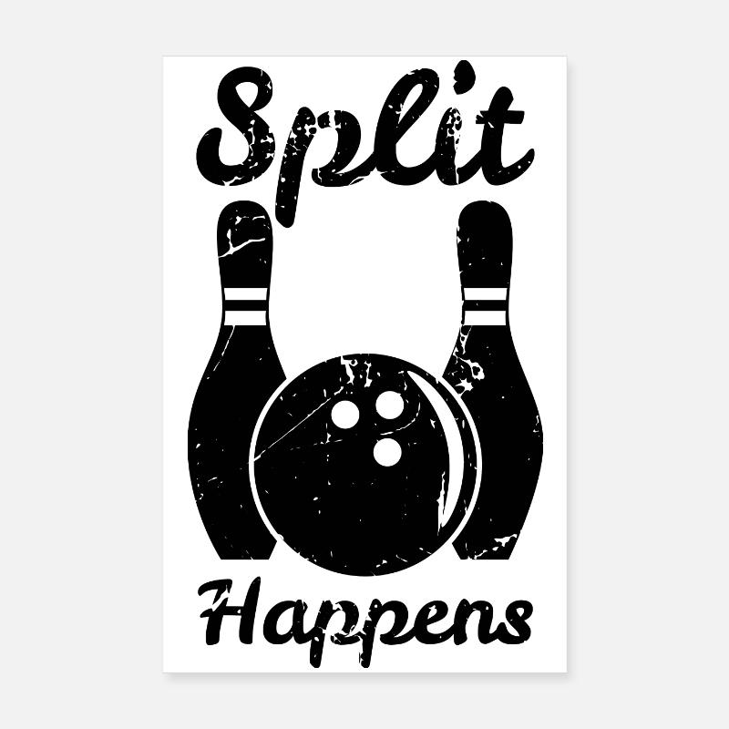 Jeu de mots de bowling Poster 20 x 30 cm