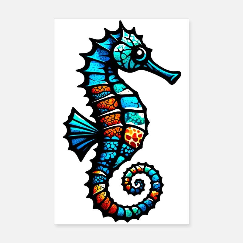 Hippocampe Poster 20 x 30 cm