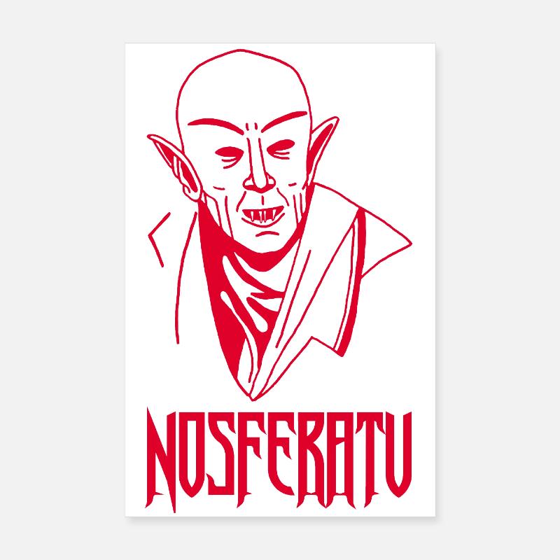 Nosferatu le vampire (rouge) Poster 20 x 30 cm