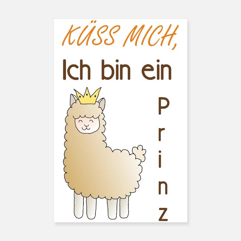 Küss mich, ich bin ein Prinz! Poster 20x30 cm