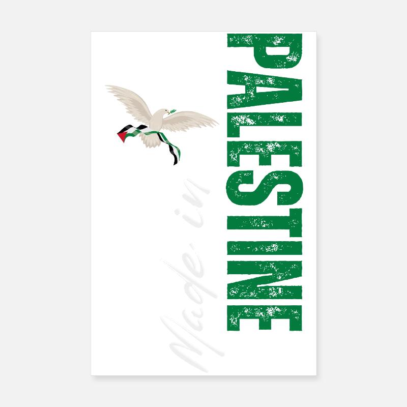 Made in Palestine, design vertical Poster 20 x 30 cm