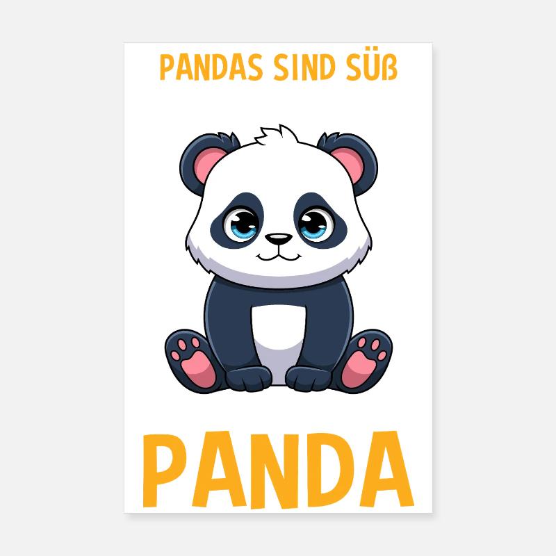  Panda Sind Süß Ich Bin Süß Also Bin Ich Ein Panda Poster 20x30 cm