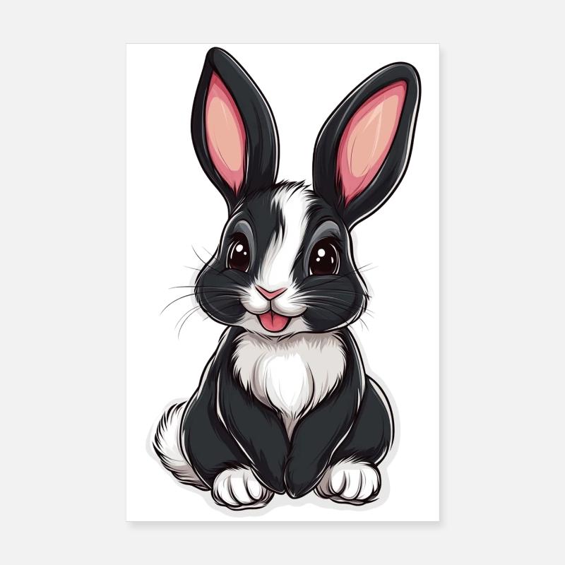 Hare Poster 8" x 12" (20x30 cm)