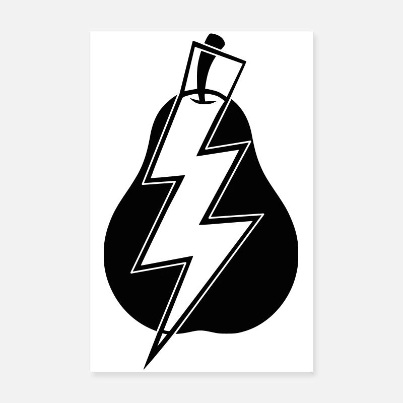 Lightning Bulb Verbal Wit Pun Funny Pullover Hoodie Poster 8" x 12" (20x30 cm)
