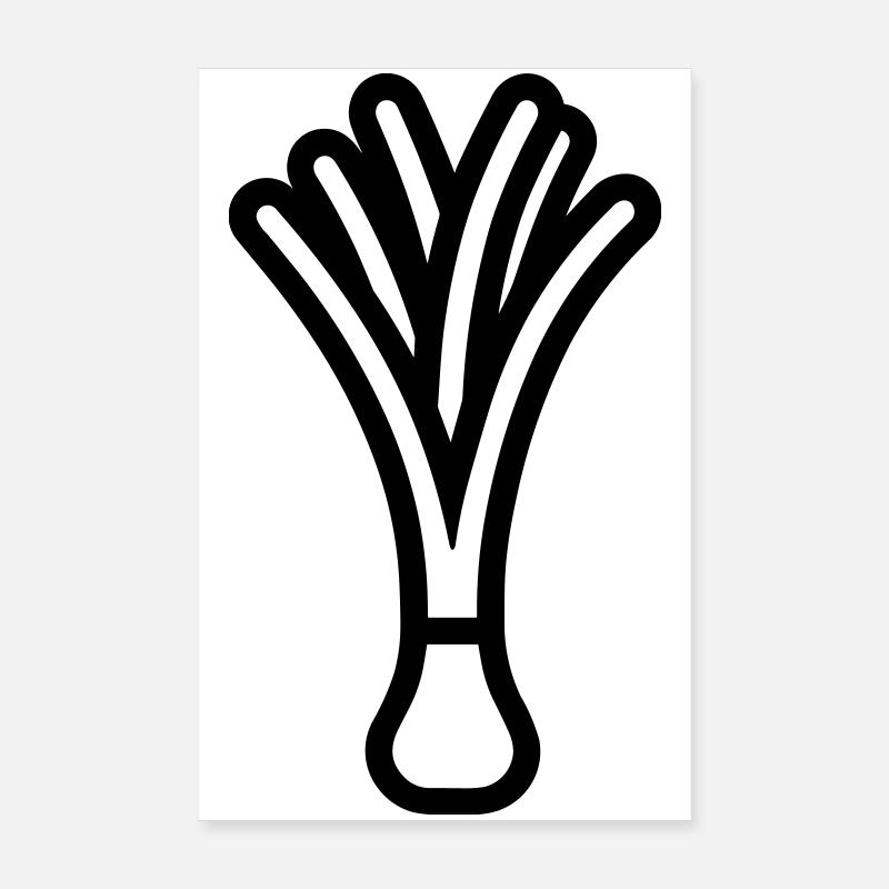 poireau Poster 20 x 30 cm