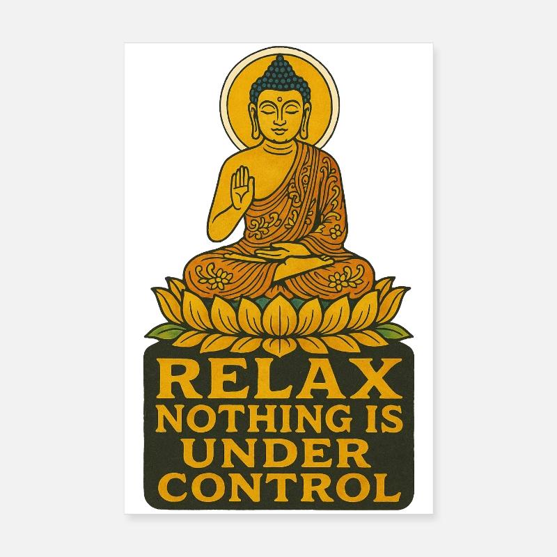 Relax nothing is in control Poster 8" x 12" (20x30 cm)