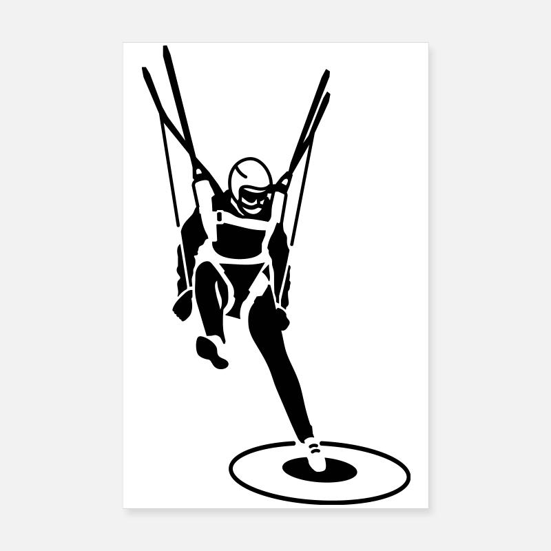 Atterrissage en parachute Poster 20 x 30 cm