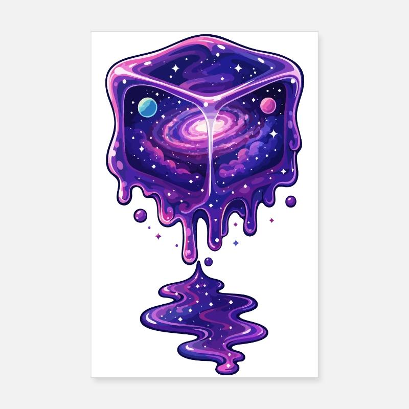 Cube de fusion cosmique Poster 20 x 30 cm