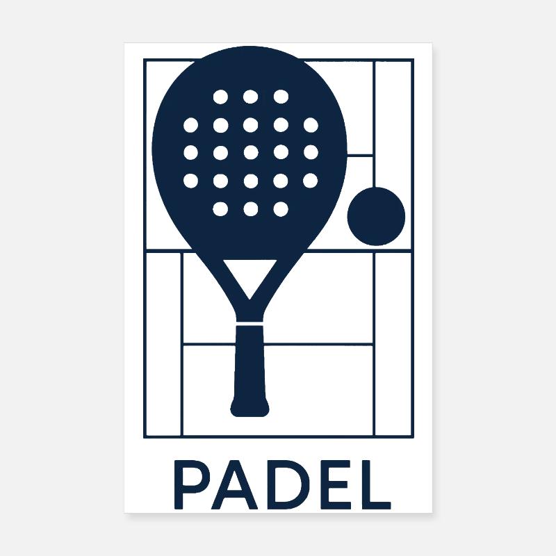 Padel-Racket – Padeliste Poster 20x30 cm
