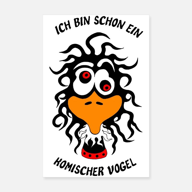Je suis déjà un oiseau étrange Poster 20 x 30 cm