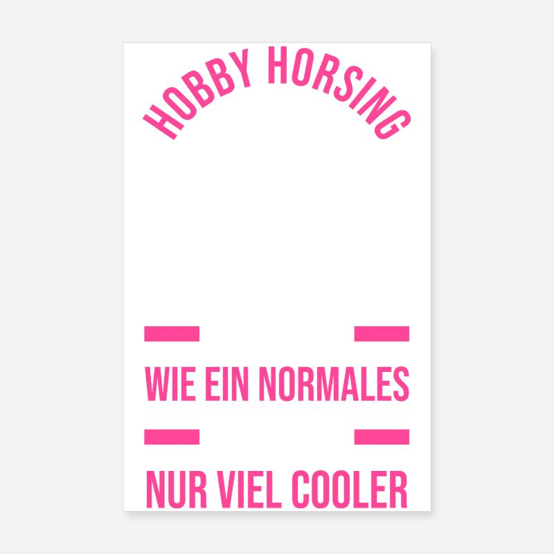 Steckenpferd Cheval de Hobby Cavalier Poster 20 x 30 cm