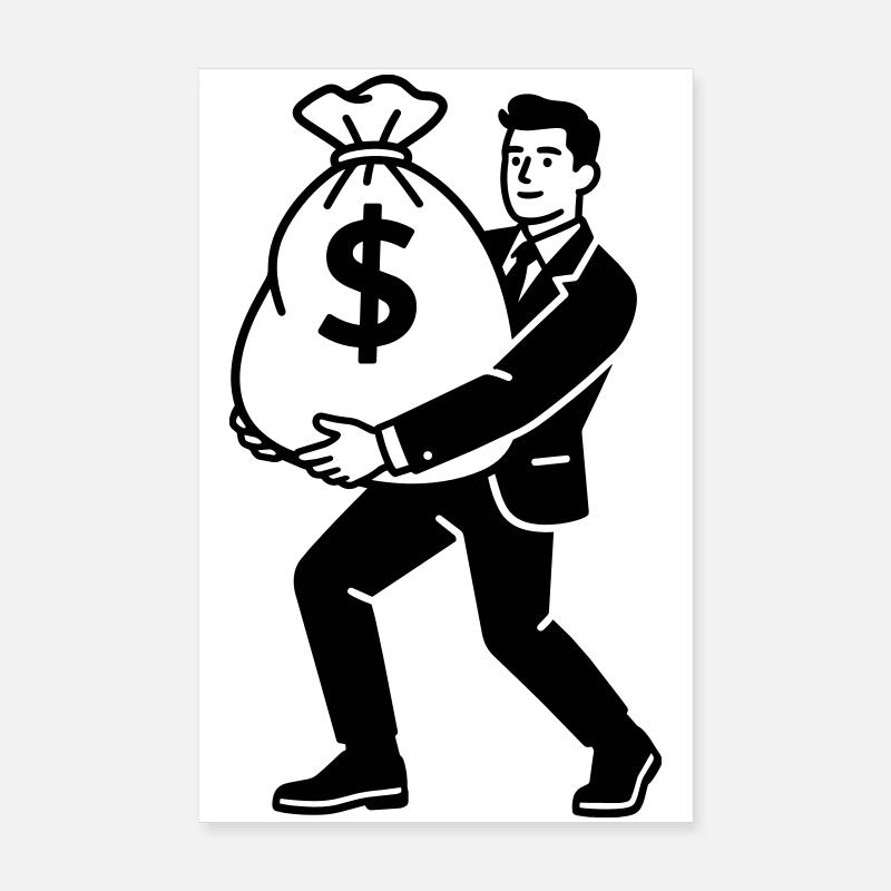 argent Poster 20 x 30 cm