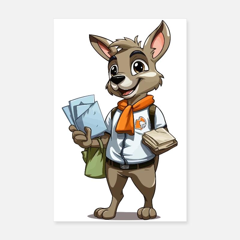 Courrier avec lettres Poster 20 x 30 cm