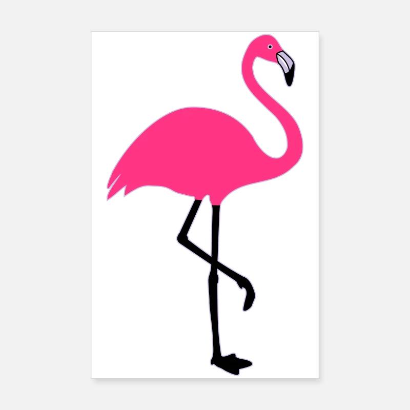 Flamingo Summer Sun Beach Poster 20 x 30 cm
