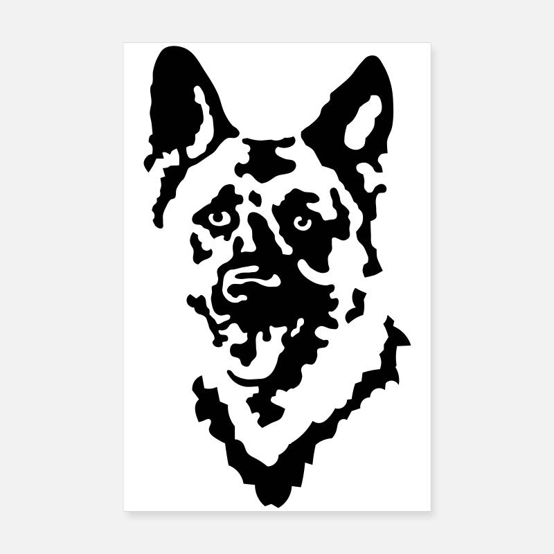 chien de berger Poster 20 x 30 cm