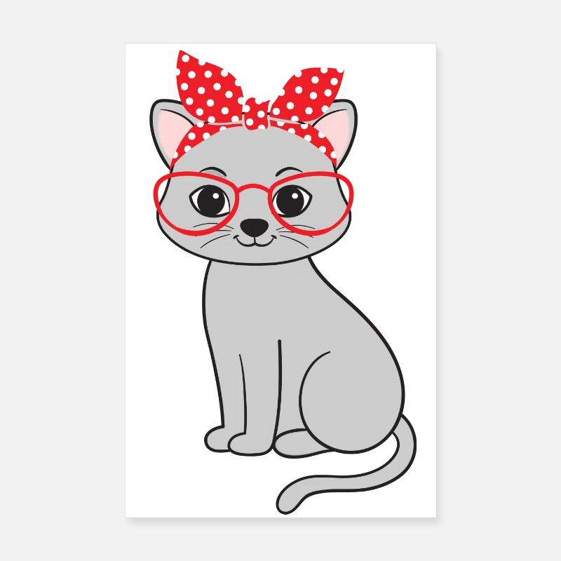 Cat Cats Poster 8" x 12" (20x30 cm)