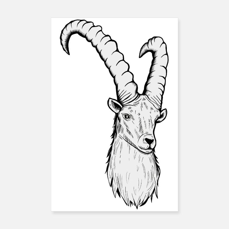 Steinbock Sternzeichen Poster 20x30 cm