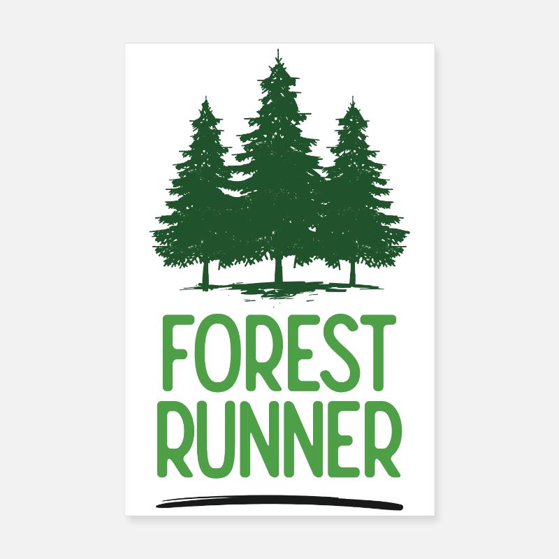 Coureur forestier Poster 20 x 30 cm
