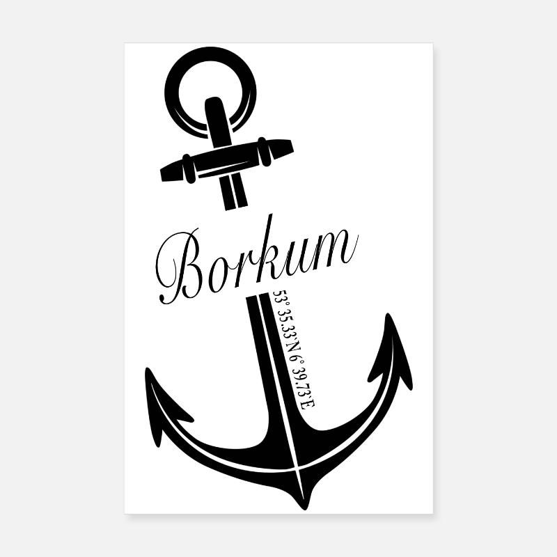 Borkum Poster 20x30 cm