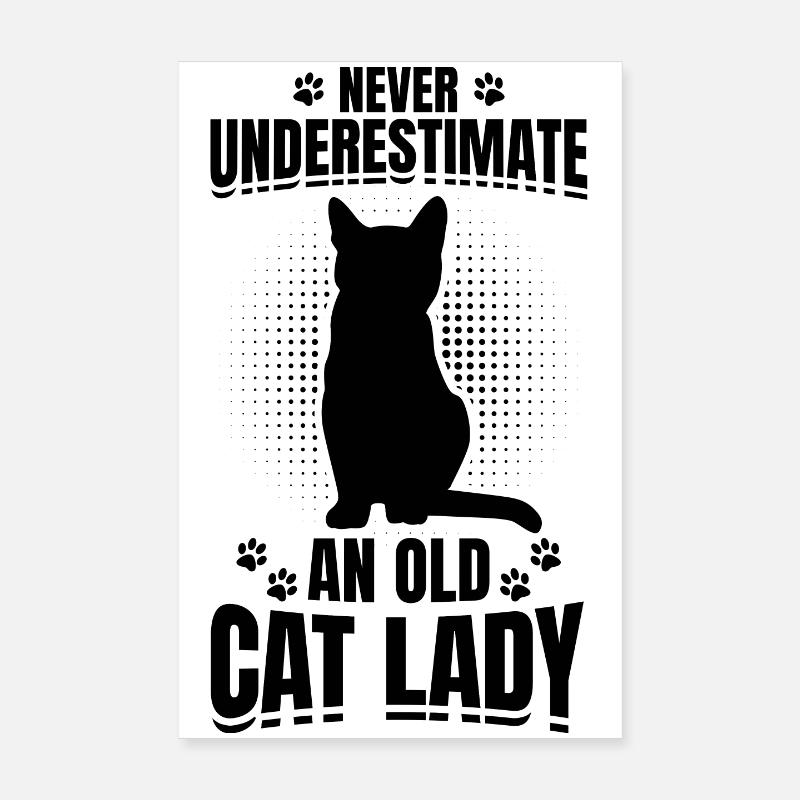 Cat Granny Poster 8" x 12" (20x30 cm)