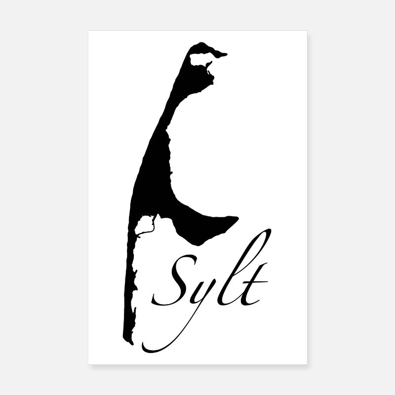 Sylt font black Poster 8" x 12" (20x30 cm)