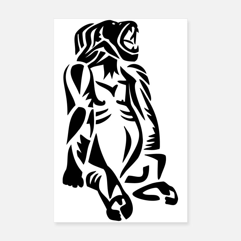 Gorille Poster 20 x 30 cm