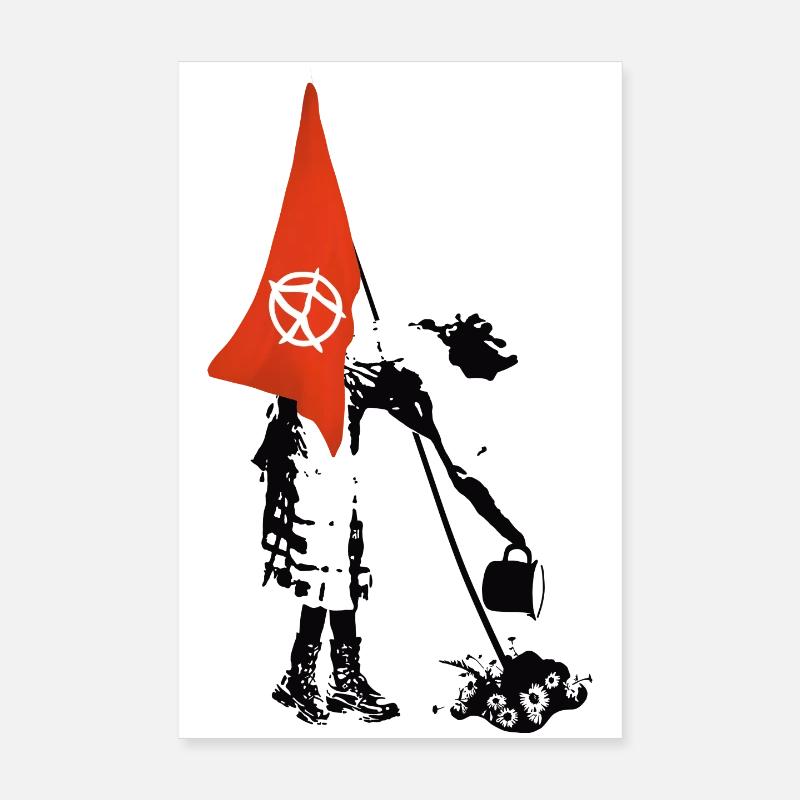 Flag Flag Anarchy - Punk Rebellion Poster 8" x 12" (20x30 cm)