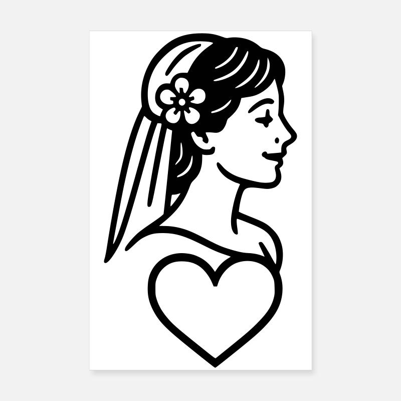 The Bride Poster 8" x 12" (20x30 cm)