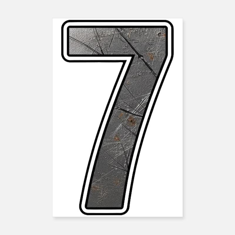 Rostiges Sieben Metalltextur Poster 20x30 cm
