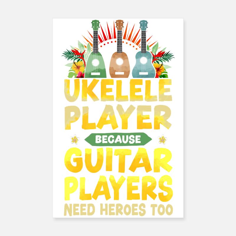 Hawaiian Ukulele Uke Ukulele Poster 20x30 cm