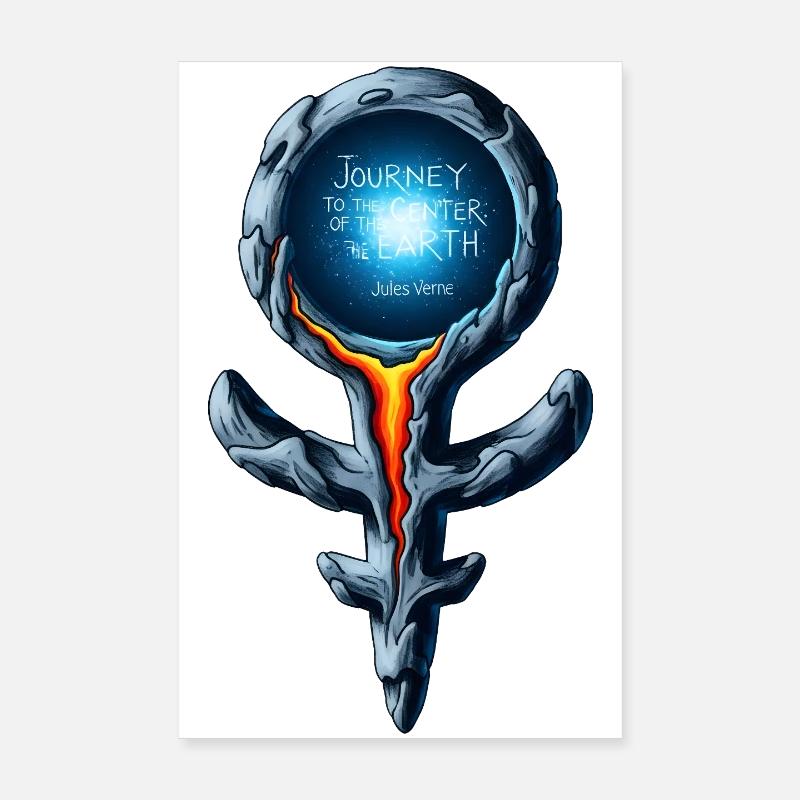 Jules Verne Stab Poster 20x30 cm