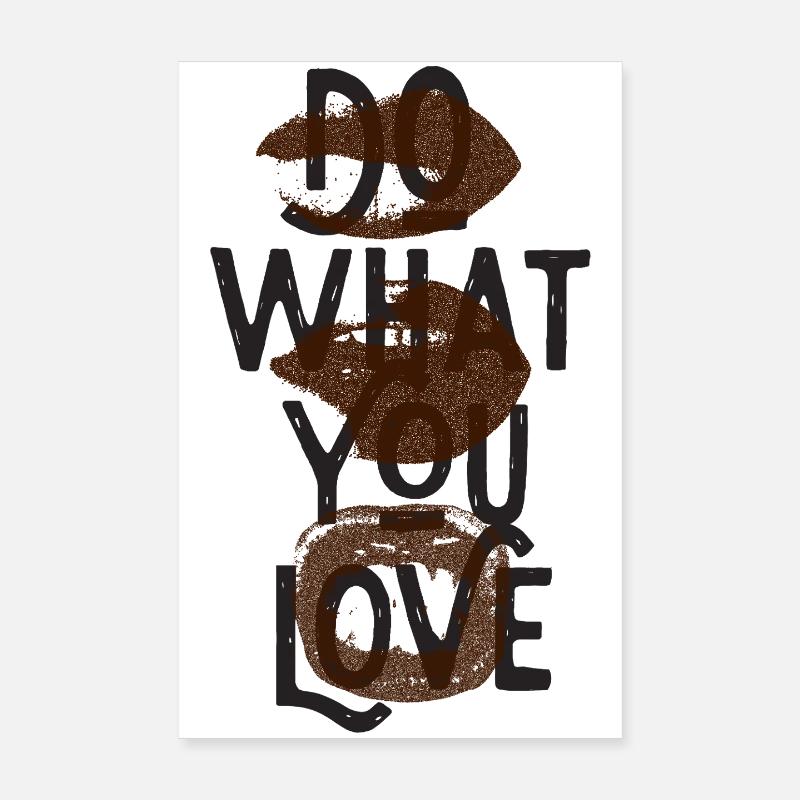 Fais ce que tu aimes - T-shirt Poster 20 x 30 cm