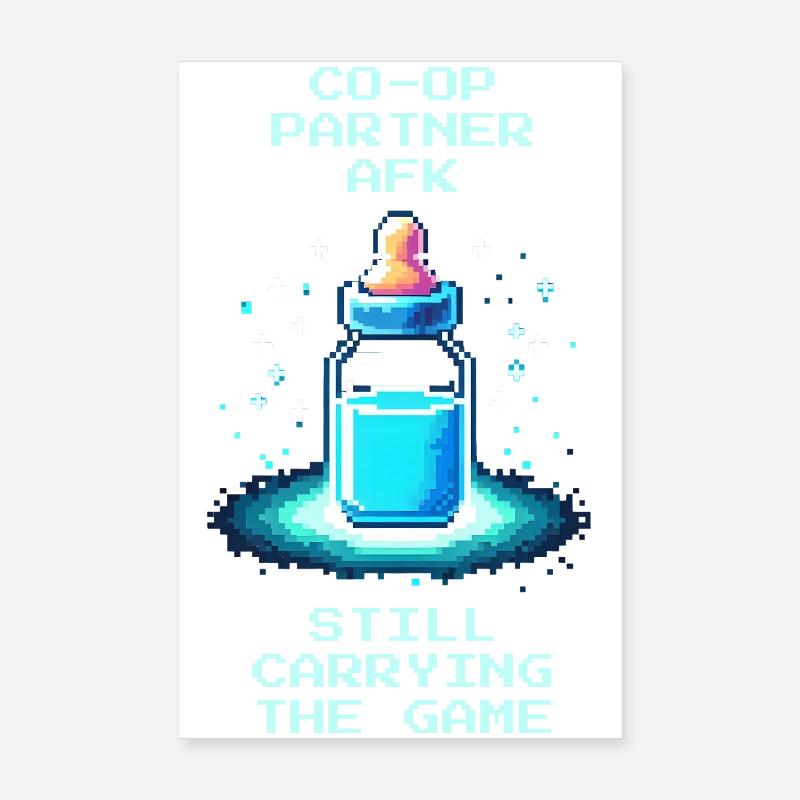 Co-Op Partner AFK | Dad wears anyway Poster 8" x 12" (20x30 cm)