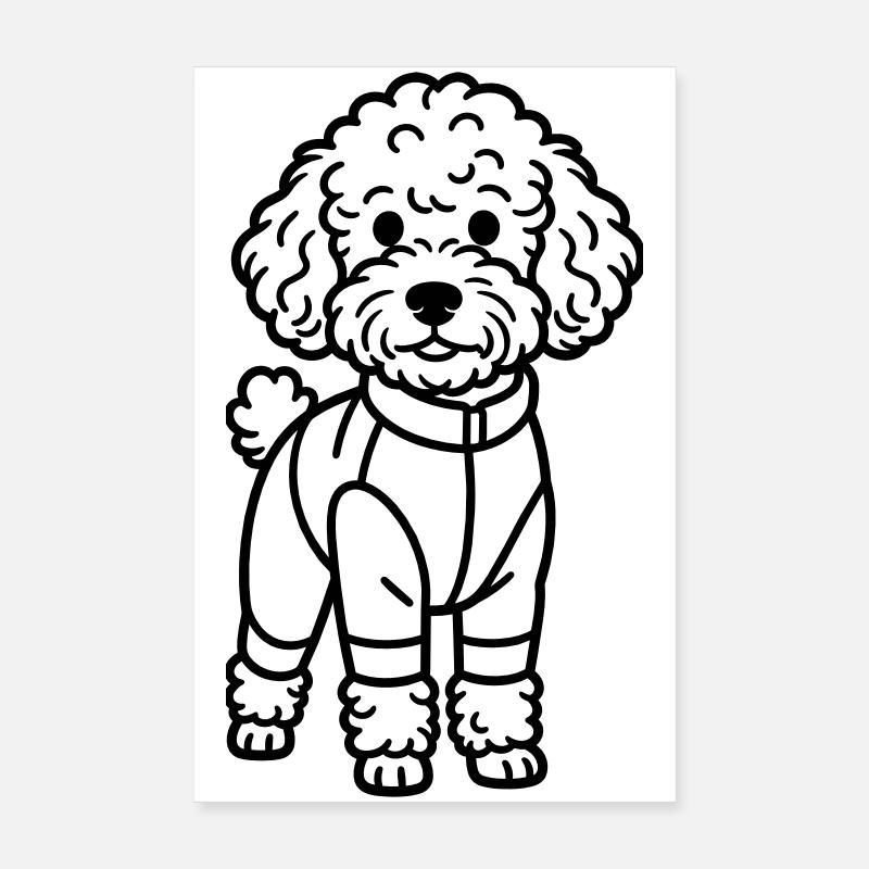 Spoodle Dog Poster 20x30 cm