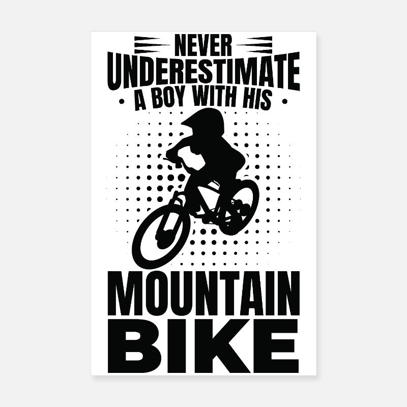 Garçon VTT Poster 20 x 30 cm
