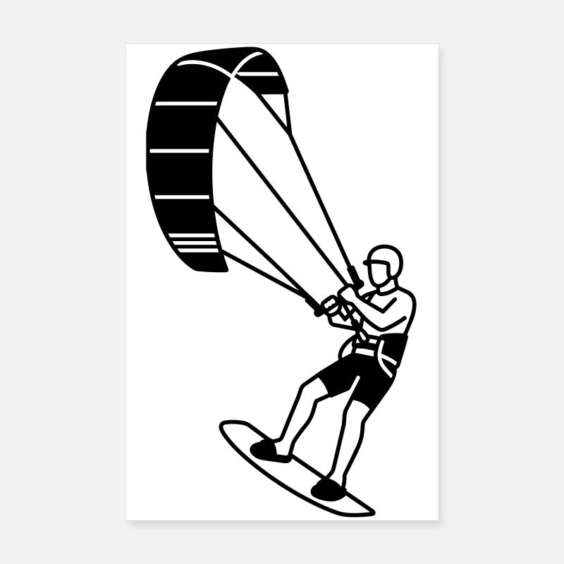 kite surfer Poster 8" x 12" (20x30 cm)