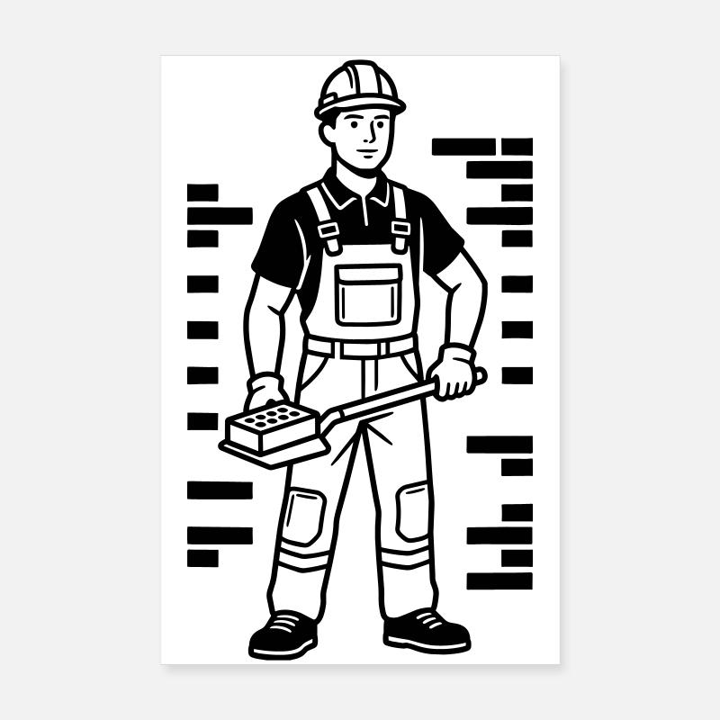 Mason Poster 8" x 12" (20x30 cm)