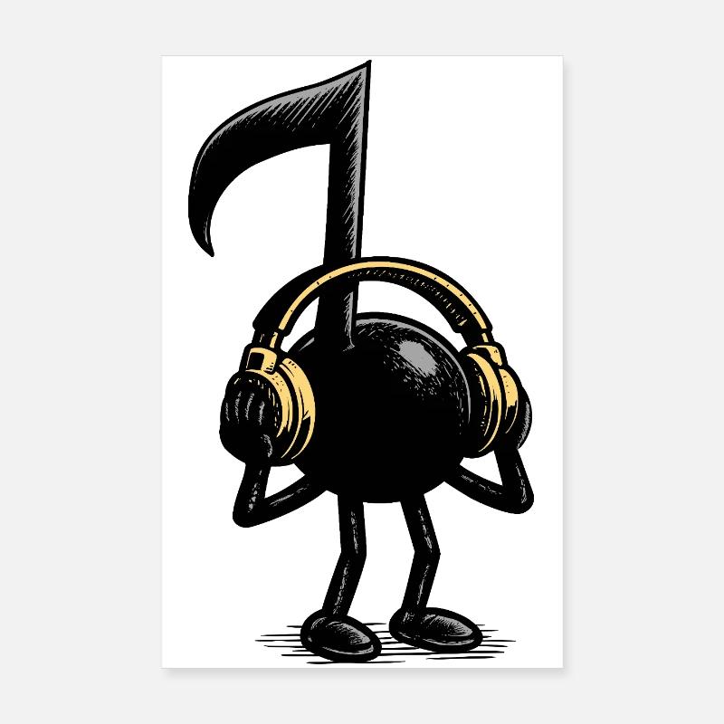 Note de musique Poster 20 x 30 cm